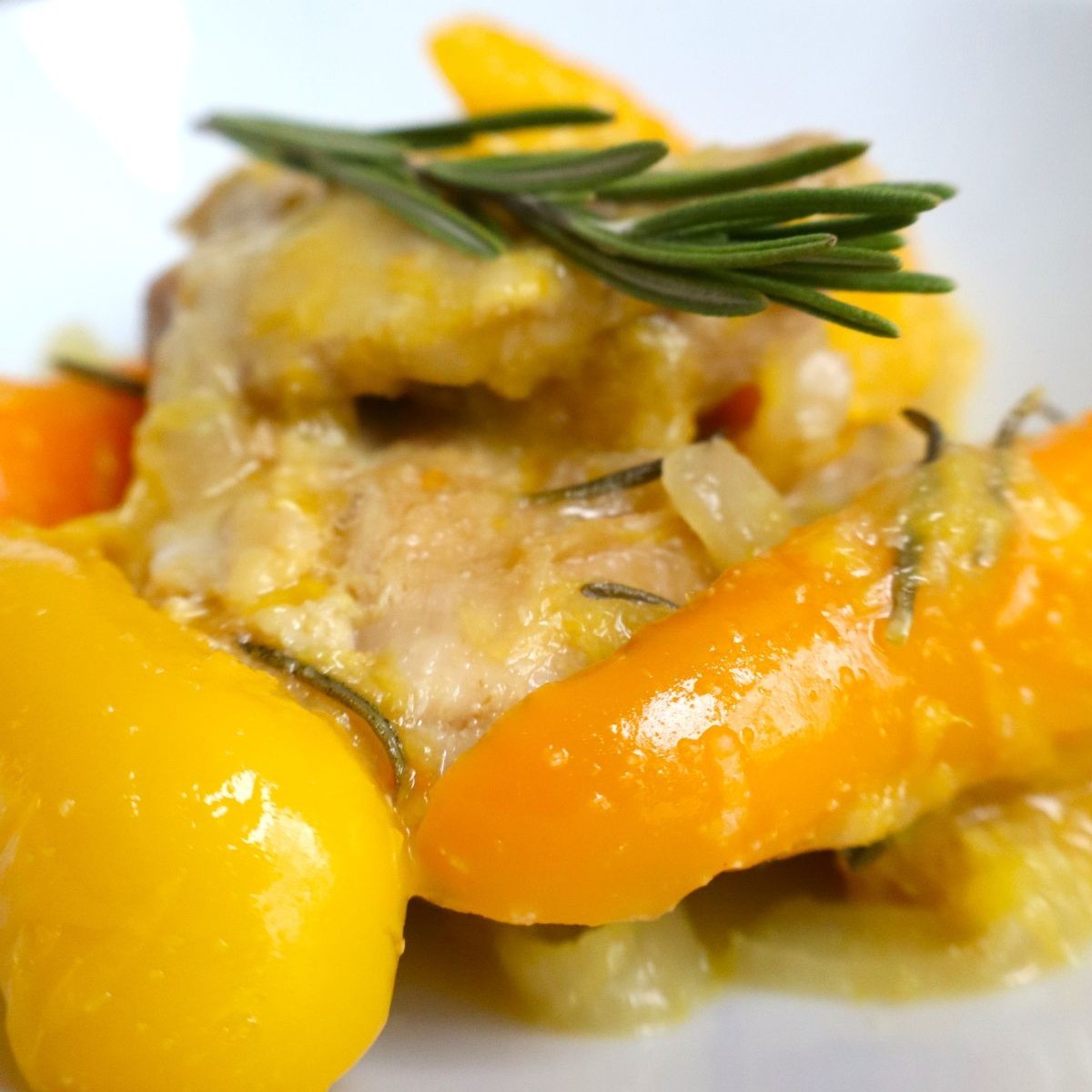 sweet orange chicken thighs