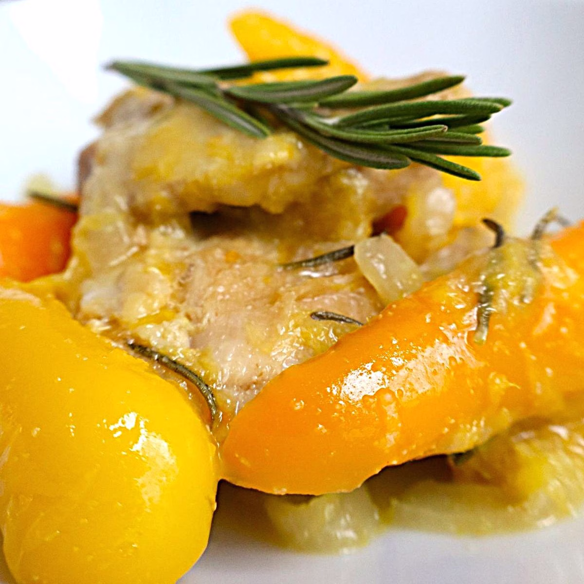 Orange honey and rosemary chicken
