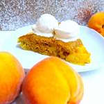 gluten free peach cake