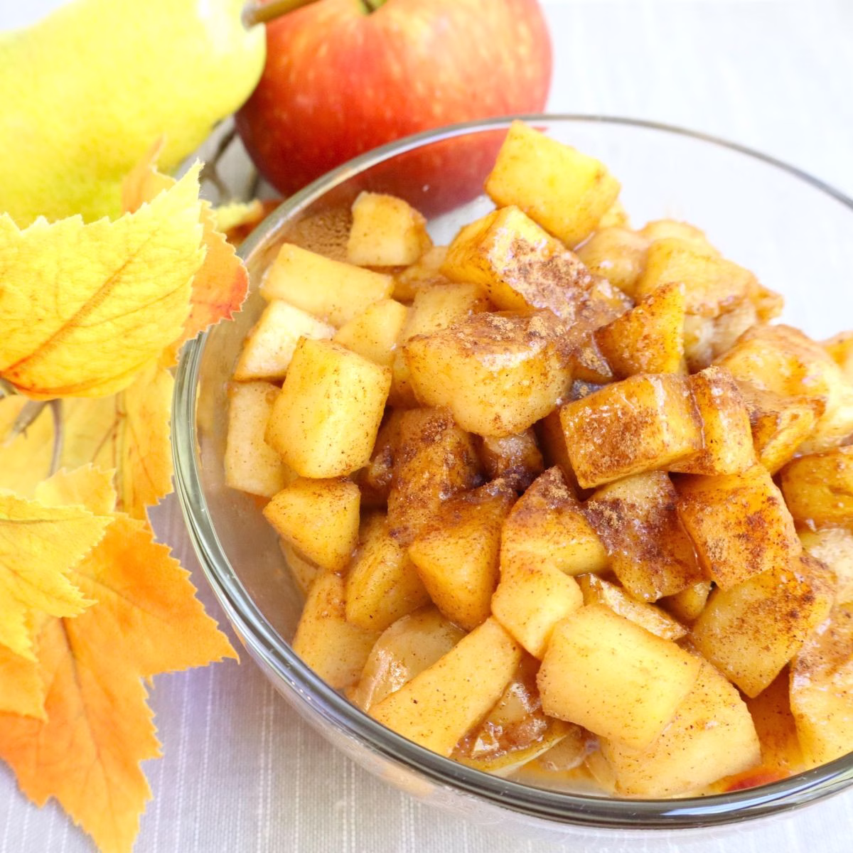 Autumn apple pear compote
