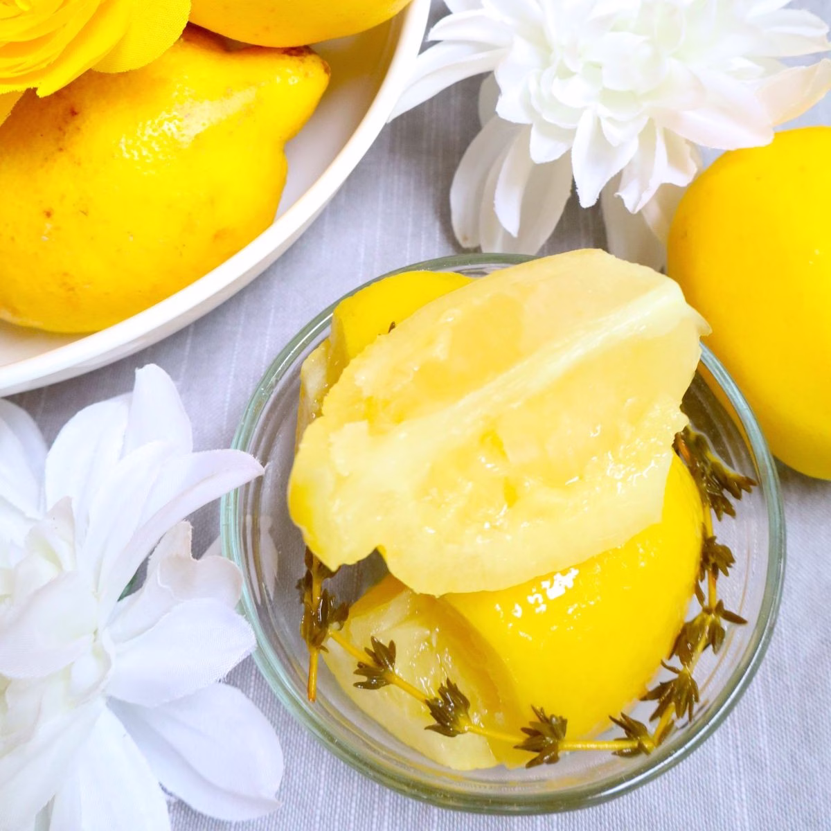 Garlic preserved lemons