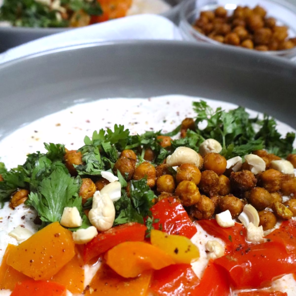 Indian spiced yogurt bowl
